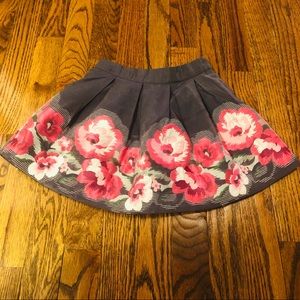 Brand new Janie & Jack grey floral skirt size 2t